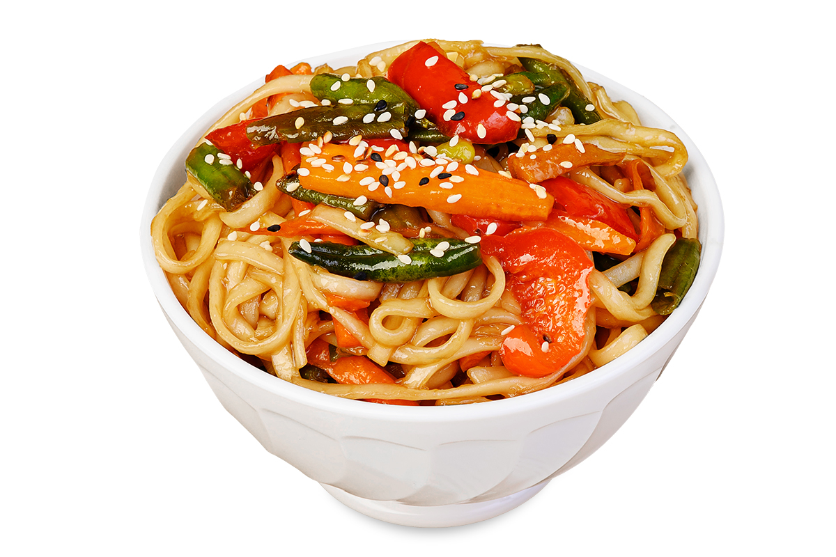 картинка WOK с овощами и соусом от магазина Sushi-Love